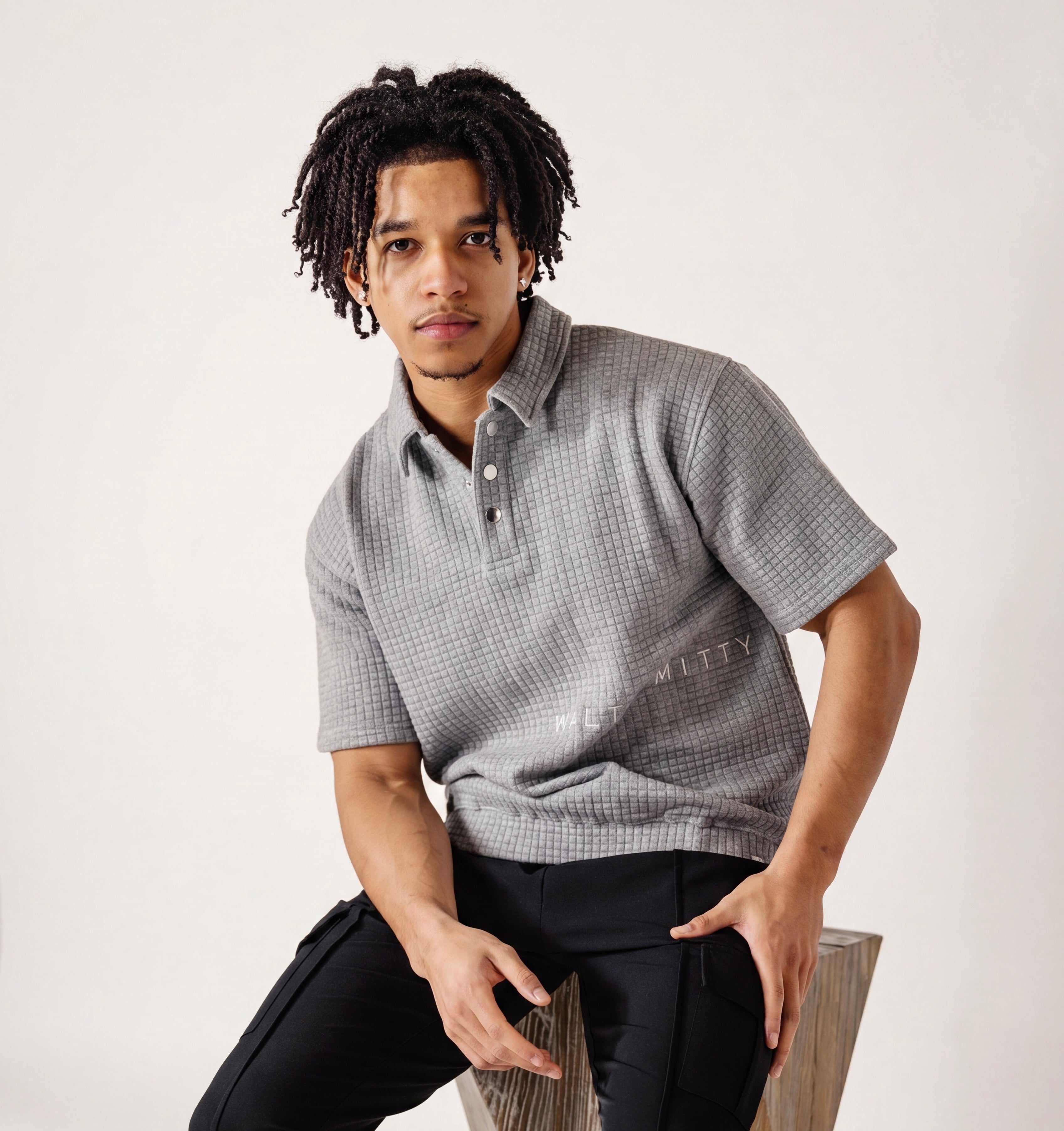 Rugby Waffle-Knit Polo
